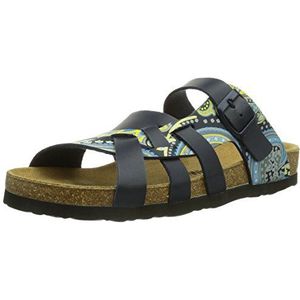 Dr. Brinkmann 700774 Slippers, volwassenen, uniseks, Blauwe Oceaan Kleurrijk, 44 EU