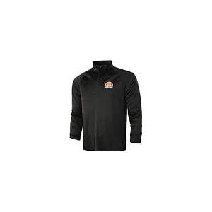 Ellesse Bovaro T-shirt met lange mouwen voor heren, 1/2 ritssluiting, zwart, XS