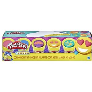 Play-Doh Color Me Happy 5-delige pack boetseerklei met 3 op emoji's geïnspireerde potjes, voor kinderen vanaf 2 jaar