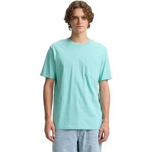 TOM TAILOR Denim T-shirt voor heren, 10950 - Waterfall Green, XXL