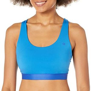 Champion Dames The Absolute Eco Strappy Sportbeha, Blue Jay/Deep Dazzling Blue, XXL