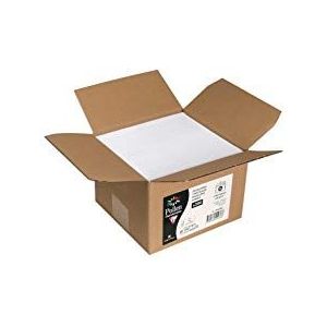 Clairefontaine 55436C - karton met 200 zelfklevende enveloppen, formaat C6 (11,4 x 16,2 cm) - 120 g/m² - kleur: wit - uitnodiging en pasvorm - pollenserie - premium papier glad