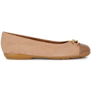 Geox D Annytah A Ballet Flat voor dames, nude, 37.5 EU