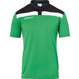 uhlsport Offense 23 poloshirt voor heren, groen/zwart/wit, 152