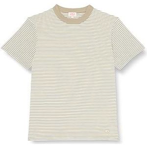 Armor Lux T-shirt voor heren, kleur E23/wit, maat XS, Toon E23/wit, XS
