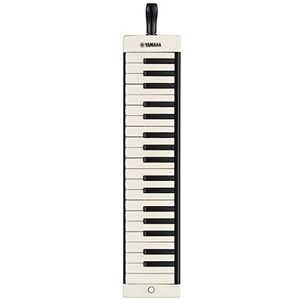 Yamaha P-37EBK Pianica Draagbare 37-knops melodica met mondstuk en transporttas, voor beginners en beginners, zwart