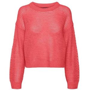 VERO MODA - VMNEWMADERA LS O-NECK PULLOVER BOO - Dames - Gebreide Trui - Roze