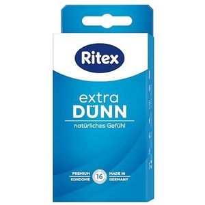 16 (2 x 8) Ritex extra dunne condooms - maximaal gevoel