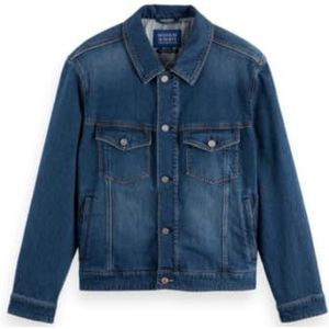 Scotch & Soda - Laat het regenen 410 - Denim Jas - Waterafstotend - Regular Fit