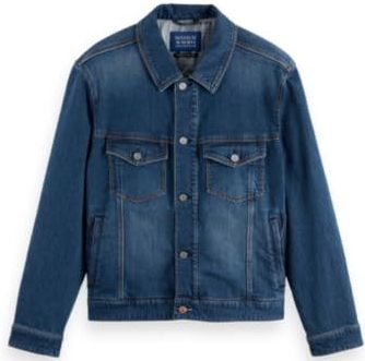 Scotch & Soda - Laat het regenen 410 - Denim Jas - Waterafstotend - Regular Fit