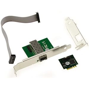 KALEA-INFORMATIQUE M2 E A Key SFP Glasvezel Gigabit LAN Ethernet 10 100 1000Mbps Netwerkcontroller Kaart met Intel WGI210AS-chipset