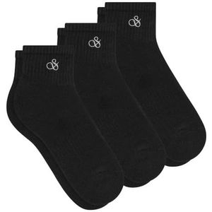 Scotch & Soda 3 stuks dames 1/2 TERRY QTR CREW, zwart 001, Eén Maat
