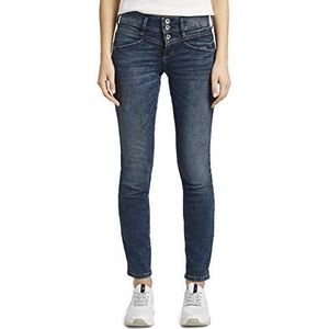 TOM TAILOR Dames jeans 202212 Alexa Slim, 10125 - Random Bleached Blue Denim, 33W / 30L