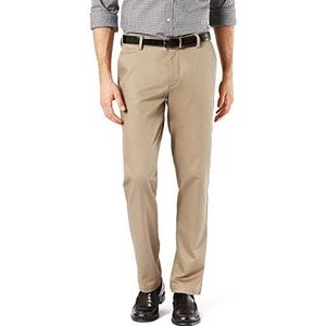 Dockers Heren Slim Fit Signature Khaki Lux Katoen Stretch Broek, Nieuw Brits Khaki, 30W / 32L