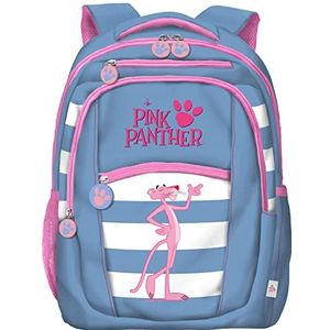 Dohe - Large Backpack - 3 compartments - Size 28 x 40 x 12 cm - Pink Panther - Stripes Model