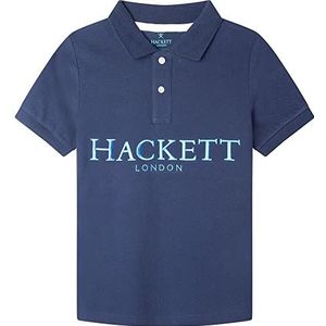 Hackett London Hackett Logo Polo Poloshirt voor jongens, 5rsnavy blazer, 7 jaar