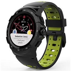 MyKronoz KRONOZ ZESPORT2 – de smartwatch GPS Multisport combineert je dagelijkse avonturen – zwart grijs