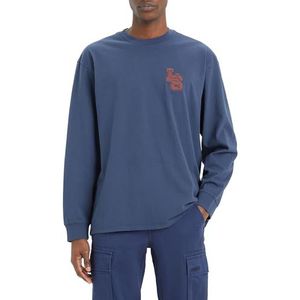 Levi's - LS Classic Relaxed Tee - T-shirt - Monogram - Katoen