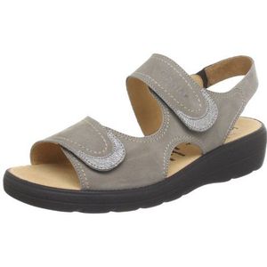 Ganter Selina, brede F-sandalen voor dames, meerkleurig kiezelkatoen 6718, 37.5 EU