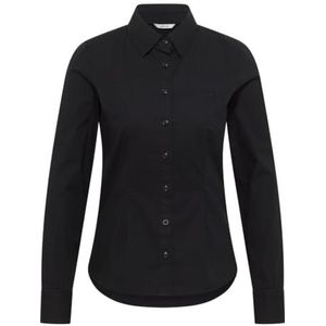 MUSTANG - Blouse - Zwart - Style Allegheny - Lange Mouwen - Slim Fit