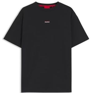 Hugo - Split Logo - Korte Mouw Pyjama T-shirt - Zwart