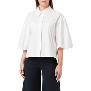 Seidensticker Damesblouse met korte mouwen, regular fit, wit, 40, wit, 40