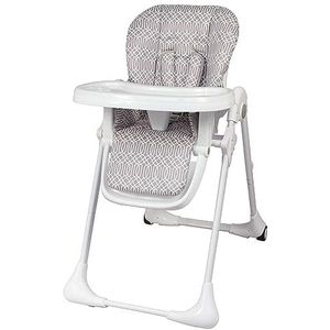Bambisol Hoge babystoel, opvouwbaar, wielen, verstelbaar zitvlak, verstelbare rugleuning, Zen grijs