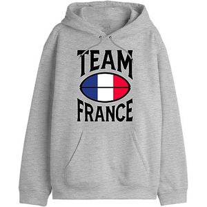 Republic Of California Team France UXREPCZSW028 Sweatshirt voor heren, grijs gemêleerd, maat M, Grijs Melange, S