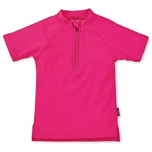 Sterntaler Meisjes zwemshirt met korte mouwen Rash Guard Shirt, Magenta, 110-116, magenta, 110/116 cm