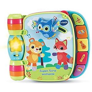 VTech - Super boek ""Enchanté des Baby Loulous"", blauw, interactief boek voor baby's - 6/36 maanden - versie FR