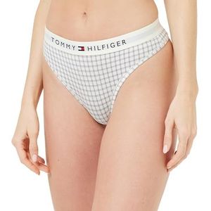 Tommy Hilfiger Dames String Print Ctb Grid Check Ivoor L, Ctb Grid Check Ivoor, L