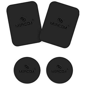 meacom Metalen plaatjes, set van 4 stuks, mobiele telefoonhouder, metalen plaatjes, vervanging, magnetische autohouders, metalen plaat, telefoonhouder, plaat voor mobiele telefoon en GPS (2