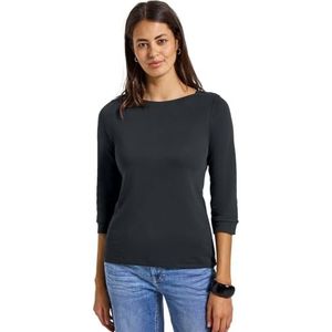Street One Shirt met boothals zwart 40