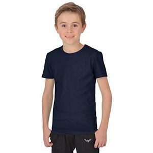 Trigema T-shirt voor jongens, blauw (navy 046), 116 cm