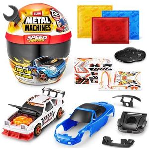 ZURU Metal Machines Speed Heroes - Bouw en start je racewagen, Black