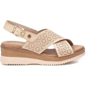 Xti - 14385201-CAMEL - Sandalen - Bruin - Synthetisch - Gesp Sluiting