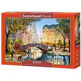 Castorland C-104376-2 Evening Walk Through Central Park Puzzel met 1000 stukjes, kleurrijk