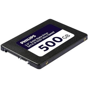 Philips interne SSD 2.5""SATA III 500 GB S130 Ultra Speed, leessnelheid tot 550 MB/s