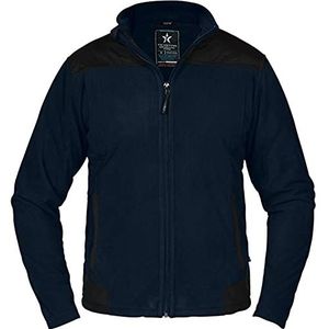 Texstar FJ46 heren stretch fleece jas, maat M, marine