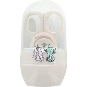 DISNEY - Manicureset, nagelschaar, nagelvijl, nagelknipper, neusklem voor baby - Stitch, Lilo & Stitch - Officieel product Disney