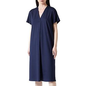 Seidensticker Dames regular fit blousejurk korte mouwen jurk, donkerblauw, 34, donkerblauw, 34