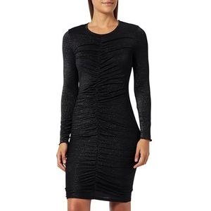 BOSS Dames C_eken_Glitter Jersey Dress, zwart 1, XL