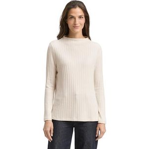 TOM TAILOR - Shirt - Sand - Lange Mouw - Normale Pasvorm