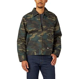 Dickies Geïsoleerde Eisenhower jas met ritssluiting voor heren, Hunter Groene Camo, M