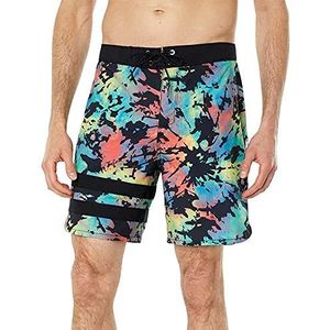 Hurley Heren Phantom Block Party 18' boardshorts, gele post, 28