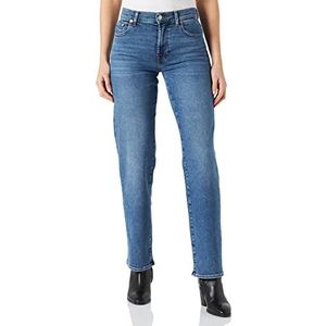 7 For All Mankind Ellie Straight Luxe Vintage Jeans voor dames, blauw (mid blue), 27