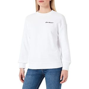 Love Moschino Dames sweatshirt met druppelmouwen, wit (optical white), 42