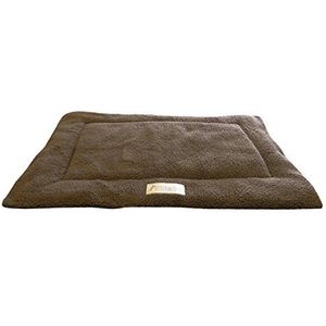 Ellie-Bo Hondenbed van Sherpa-fleece, geschikt voor kooien met een diameter van 76 cm, bruin