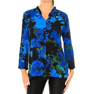 Desigual Cam_Ancona overhemd voor dames, blauw (Azur Aga 5026), S