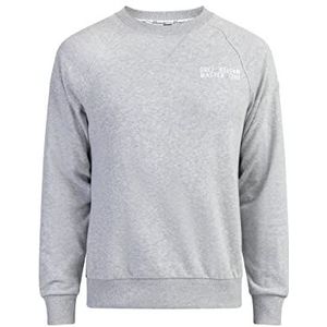 PLUMDALE Sweatshirt voor heren met ronde hals, lichtgrijs, gemêleerd, M